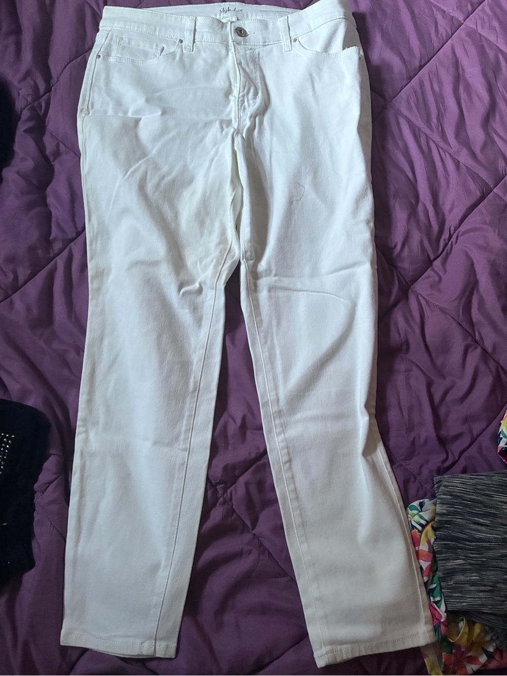 White Straight-Leg women’s Pants
